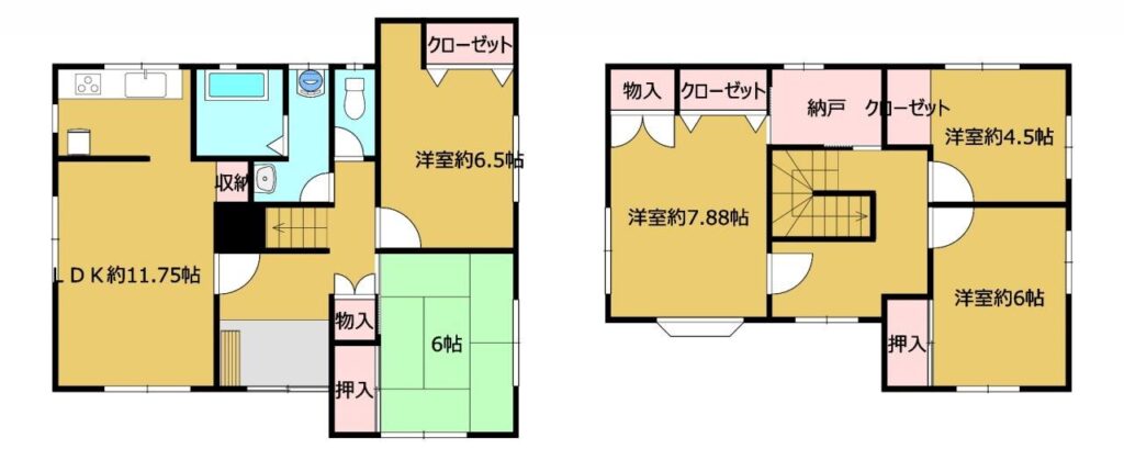 現況と異なる場合は、現況優先となります。(間取)