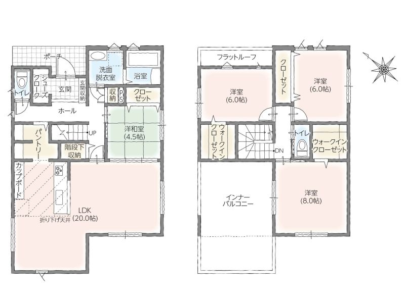 現況と異なる場合は、現況優先となります。(間取)