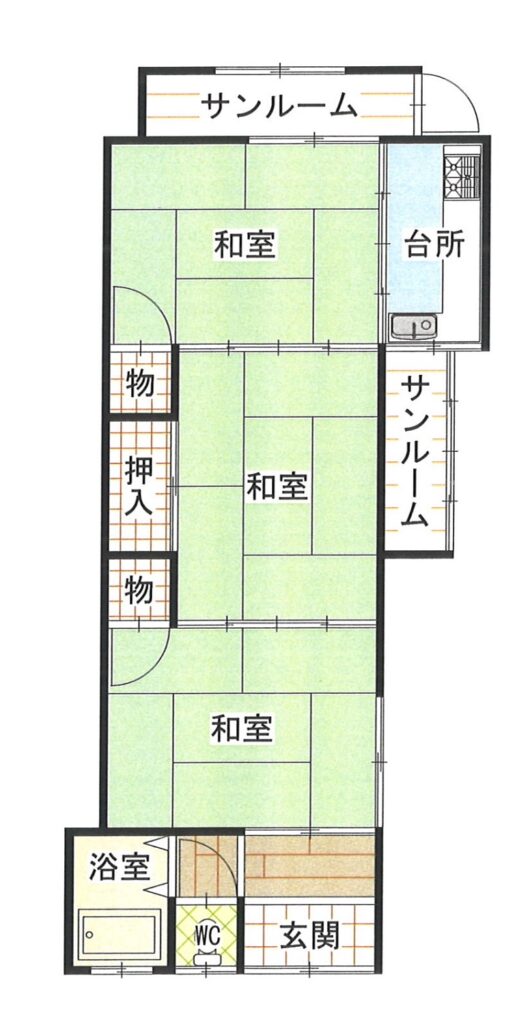 現況と異なる場合は、現況優先となります。(間取)