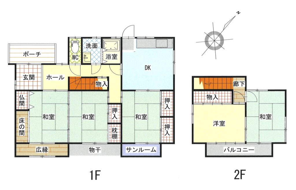 現況と異なる場合は、現況優先となります。(間取)