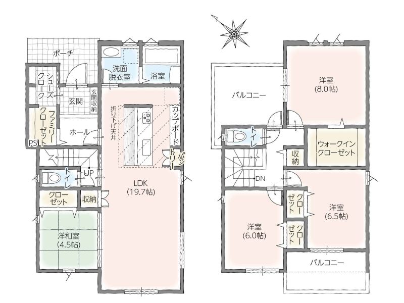 現況と異なる場合は、現況優先となります。(間取)