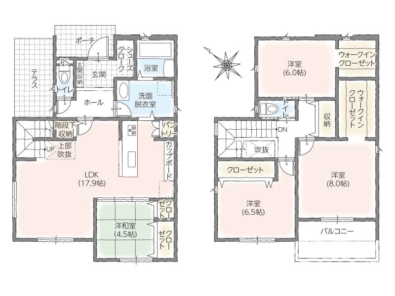 現況と異なる場合は、現況優先となります。(間取)