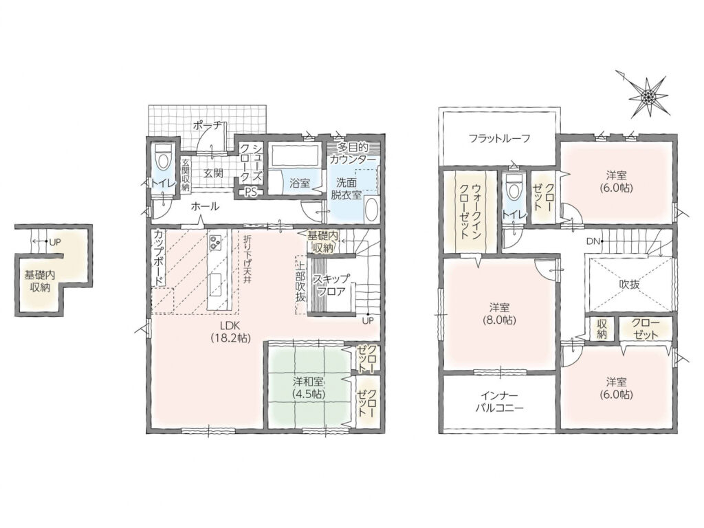 現況と異なる場合は、現況優先となります。(間取)