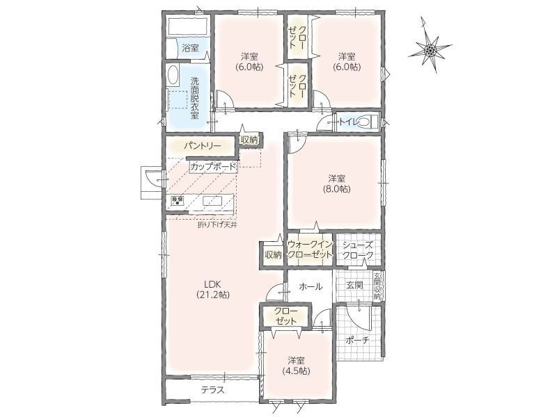 現況と異なる場合は、現況優先となります。(間取) 現況と異なる場合は、現況優先となります。(間取)