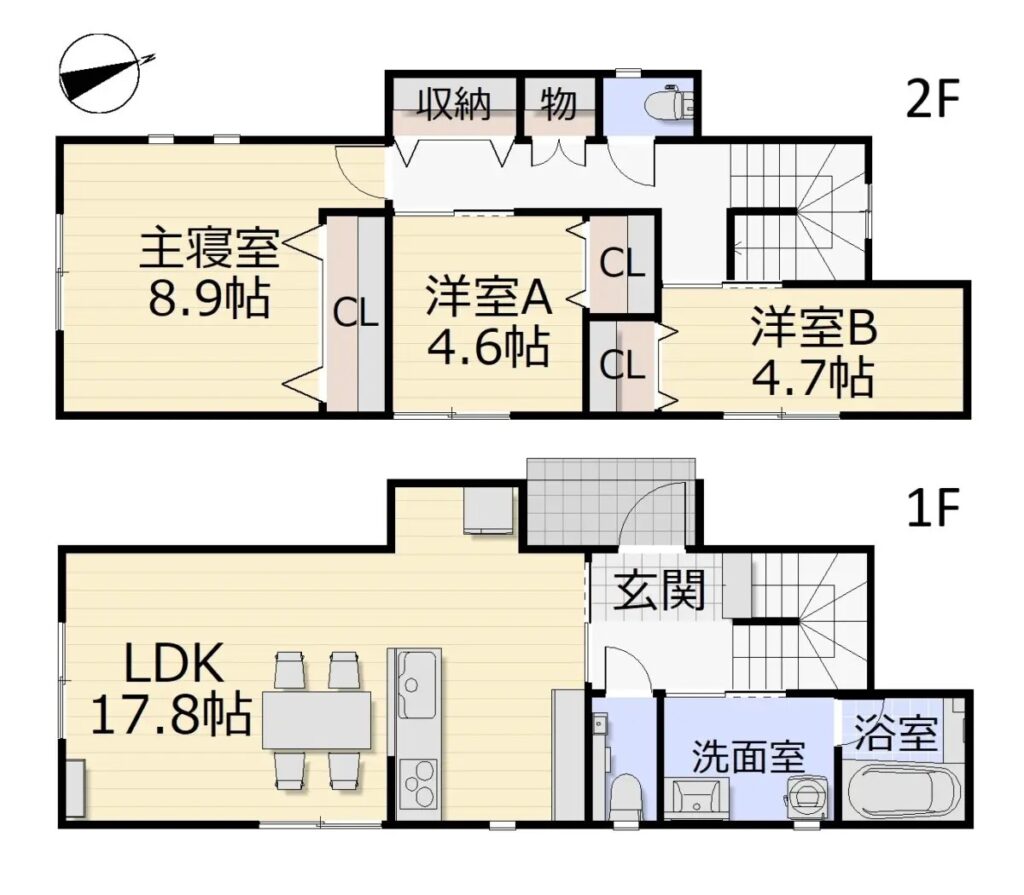 現況と異なる場合は、現況優先となります。(間取) 現況と異なる場合は、現況優先となります。(間取)