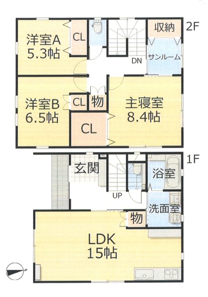 現況と異なる場合は、現況優先となります。(間取) 現況と異なる場合は、現況優先となります。(間取)